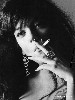 Lily Allen smoking a cigarette