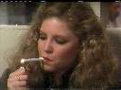 Nancy Allen smoking a cigarette