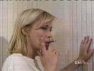Patrica Arquette smoking a cigarette