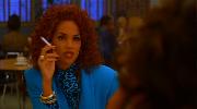 Halle Berry smoking a cigarette