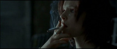 Thora Birch smoking a cigarette