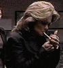 Valerie Bertinelli smoking a cigarette