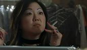 Margaret Cho smoking a cigarette