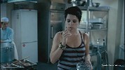 Neve Campbell smoking a cigarette