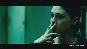 Sara Foster smoking a cigarette
