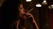 Vivica A Fox smoking a cigarette