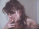 Melissa Gilbert smoking a cigarette