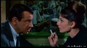 Audrey Hepburn smoking a cigarette