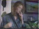 Stacy Haiduk smoking a cigarette