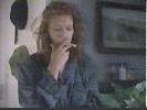 Stacy Haiduk smoking a cigarette