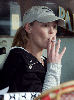 Katherine Heigl smoking a cigarette