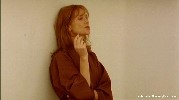 Isabelle Huppert smoking a cigarette