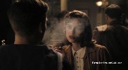 Keira Knightley smoking a cigarette