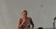 Anna Kournikova smoking a cigarette